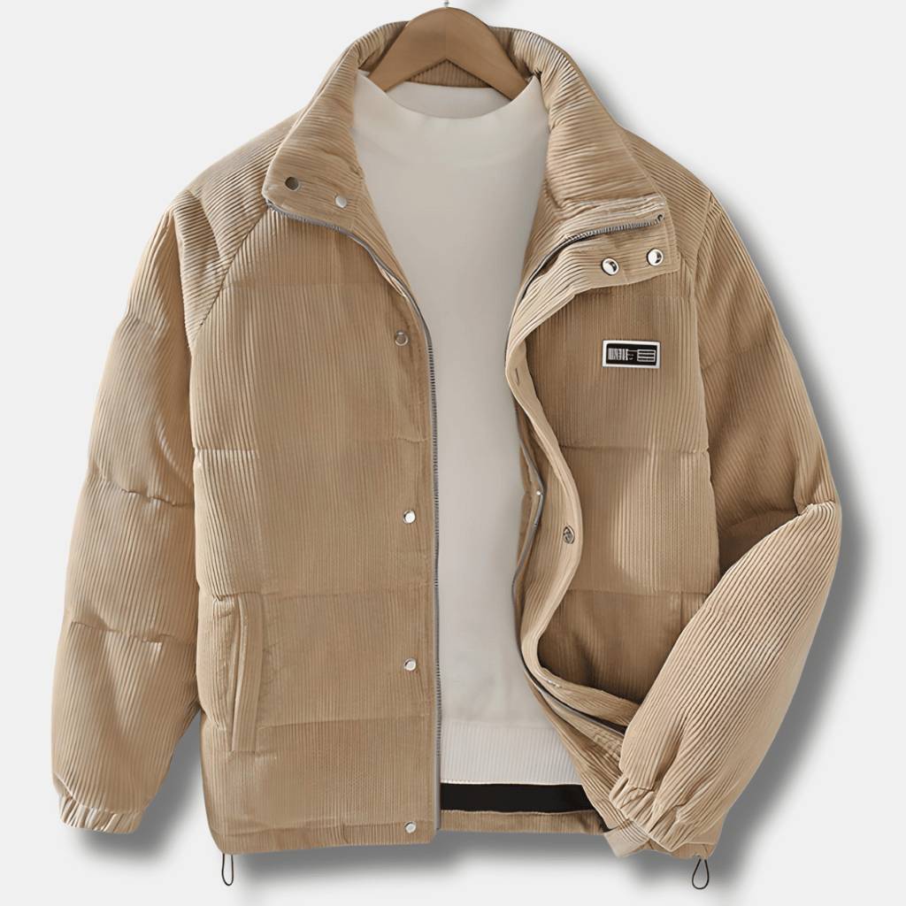 Isolated Corduroy Jacket for Men with Padded Lining | Caspar-Lanuvo