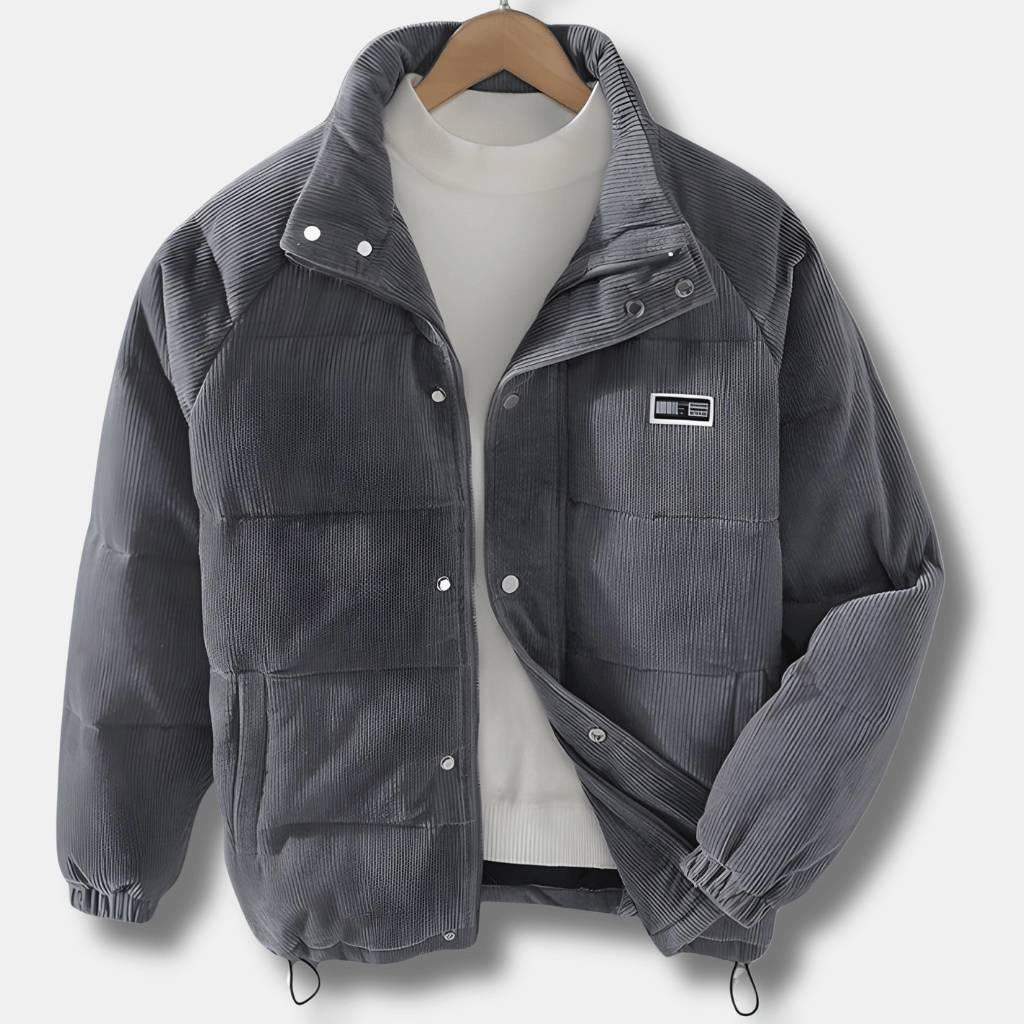 Isolated Corduroy Jacket for Men with Padded Lining | Caspar-Lanuvo
